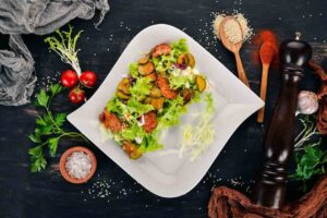 Harissa Fish with Bulgur Salad